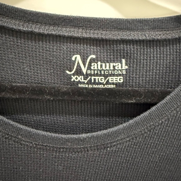 Natural Reflections Black Waffle Knit Top - Picture 3 of 4